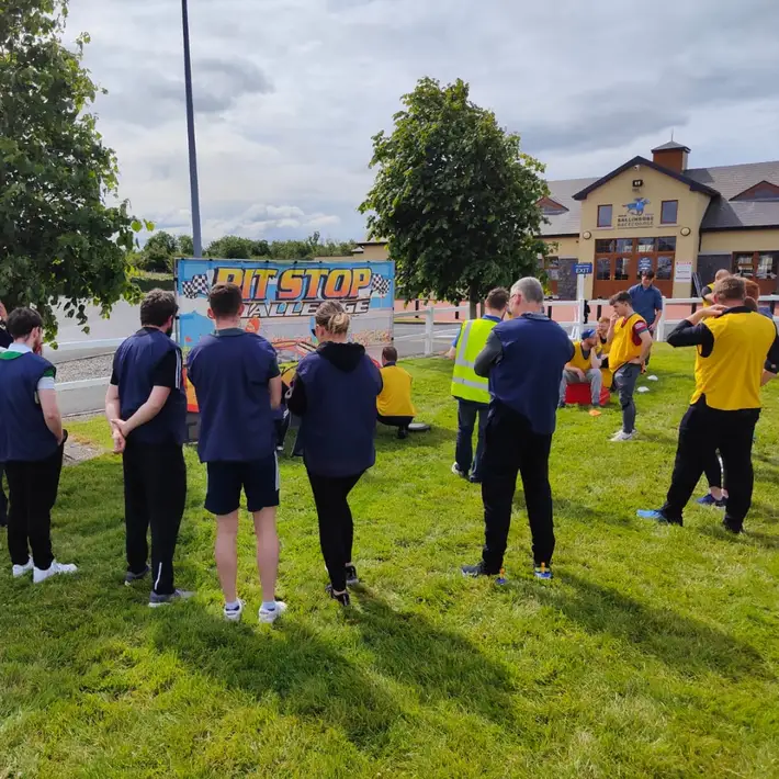 Ballinrobe People at pitstop game sports day