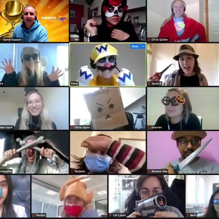 Virtual halloween team building activity