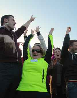 people celebrating