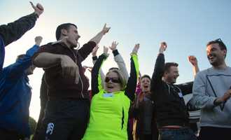 people celebrating