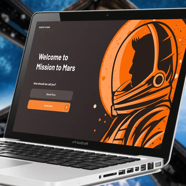 mission to mars computer set up