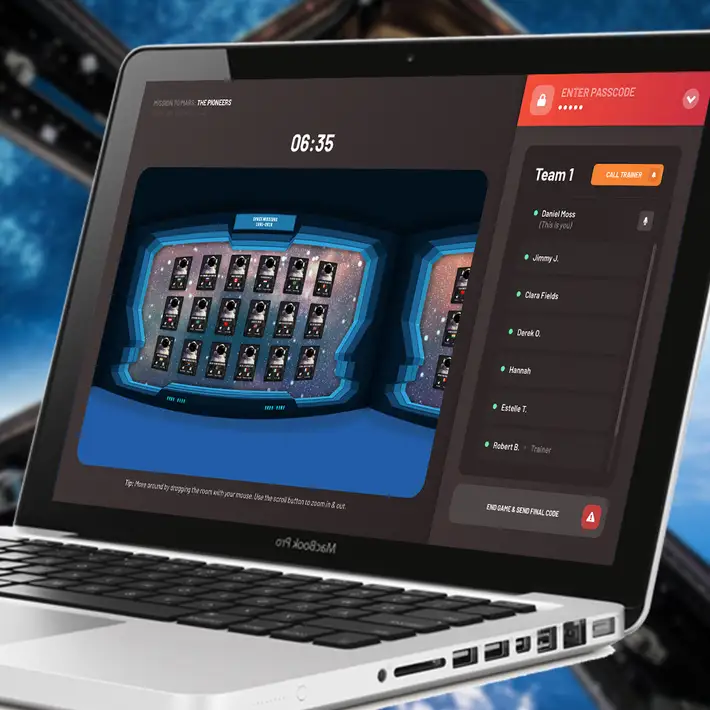 mission to mars computer set up