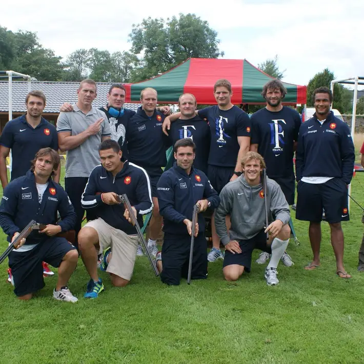 french rugby team at luttrellstown castle