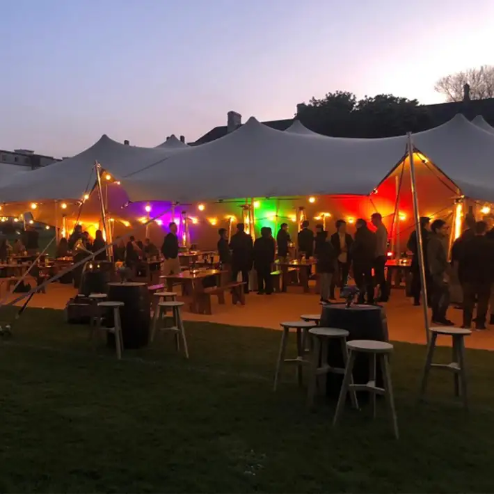 people at corporate summer party