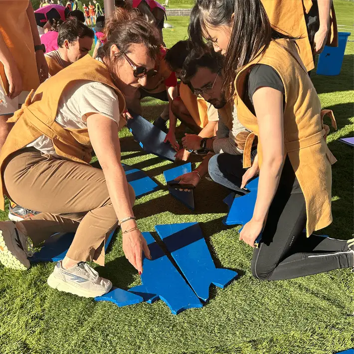 shapes celtic challenge team building activity