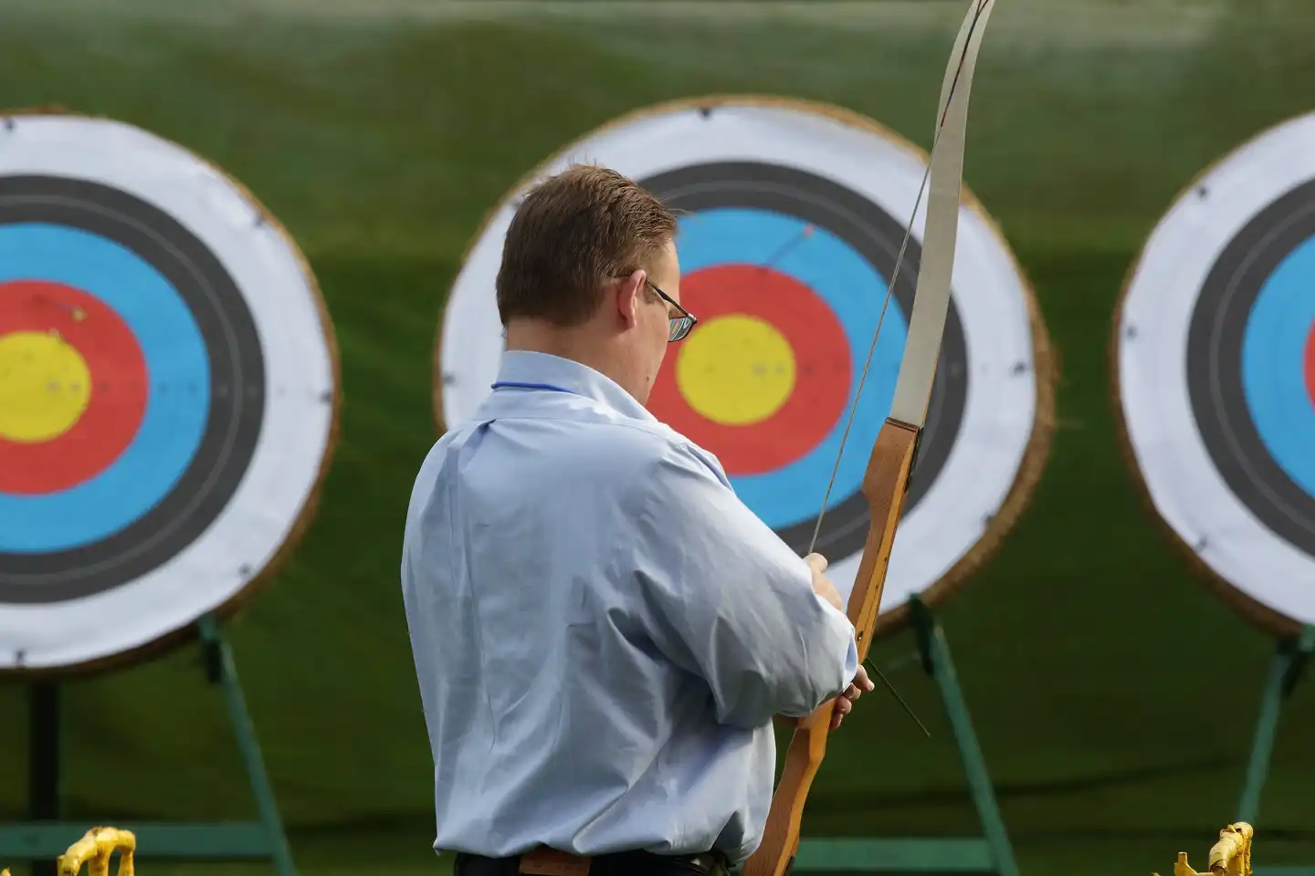 Corporate team building archery activity in Ireland