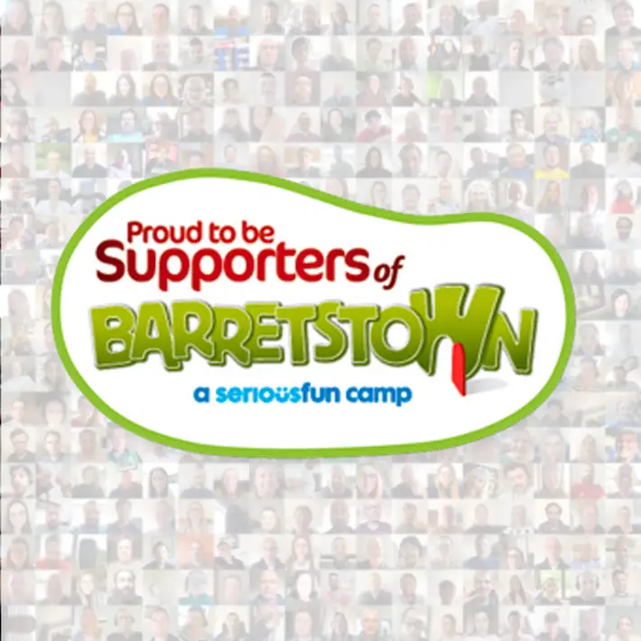 supporters of barretstown badge