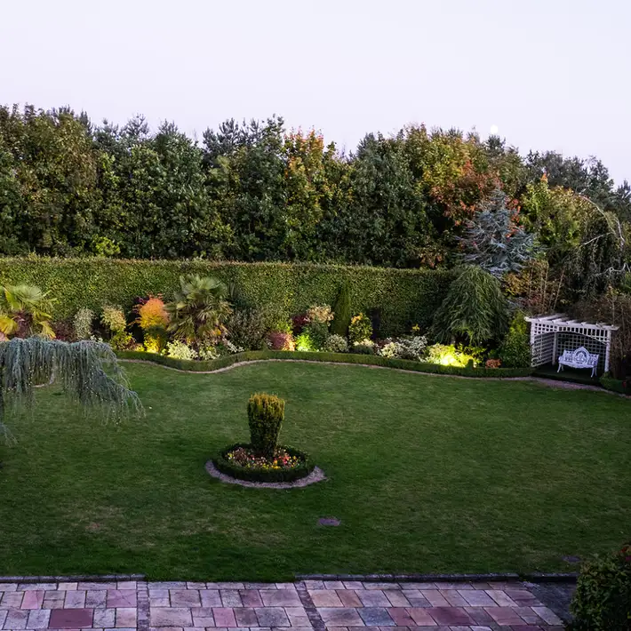 Garden area in the hotel