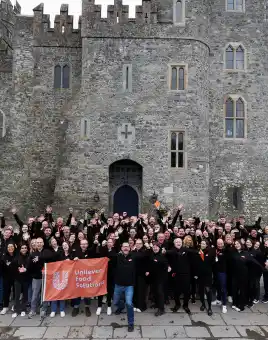 happy team merger team building activity in kildare ireland