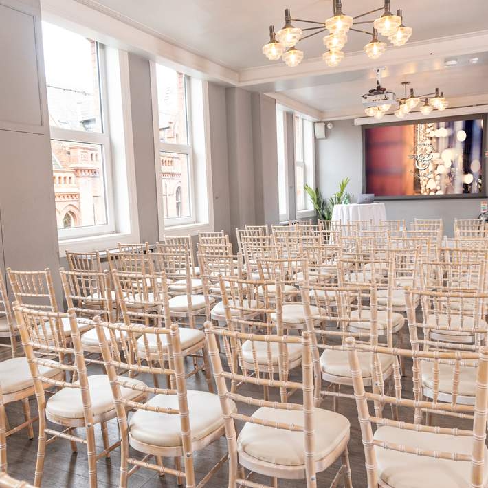 Plan your corporate team building session at Fallon & Byrne theatre style set up | Dynamic Events