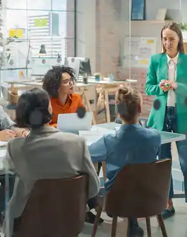 group doing case study