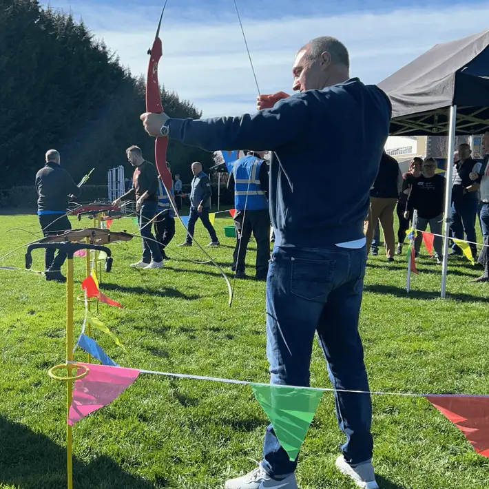 Shooting from sideways