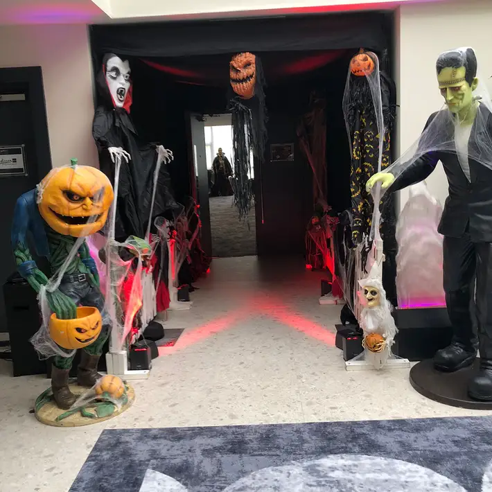 halloween decorations at corporate event