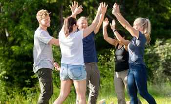 Corporate team enjoying team building activities in Dublin Ireland