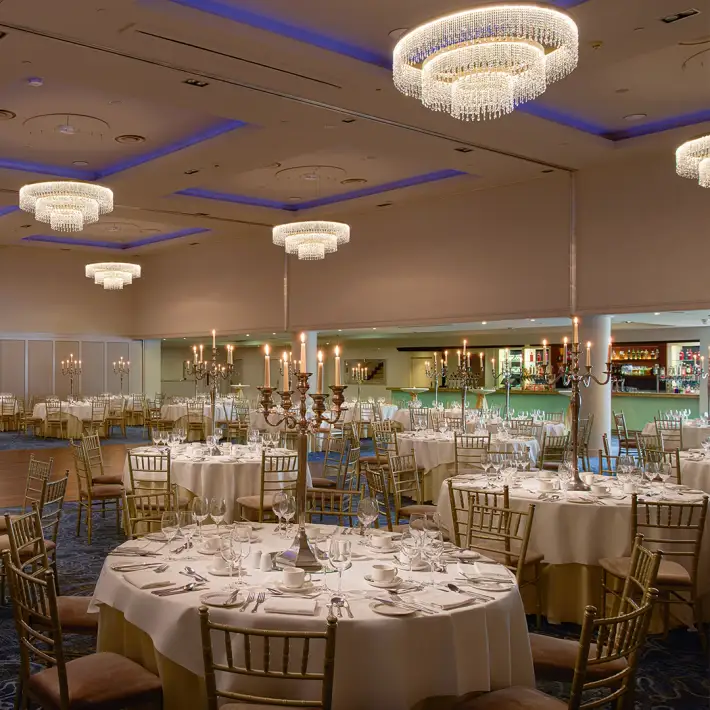 Elegant gala dinner setup at Limerick Strand Hotel for corporate events and award nights