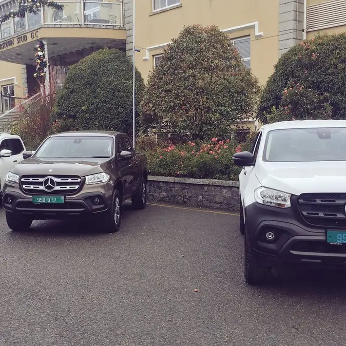 three mercedes x class