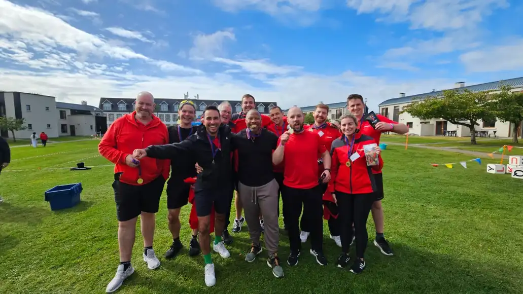 outdoor team building winning team in mullingar