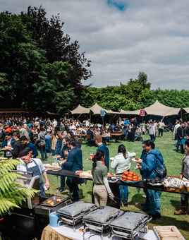 Team enjoying a corporate summer party in Dublin