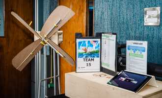 wind farm sustainable team building set up in Ireland