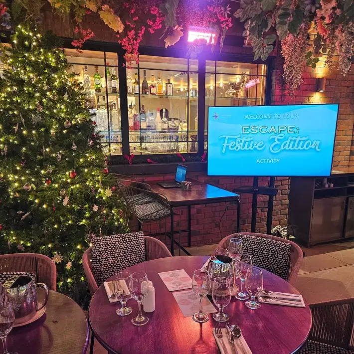 Festive escape team building activity event at the alex hotel dublin