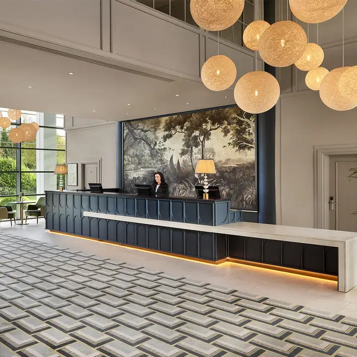 Reception and lobby area at The Gateway Hotel Dundalk