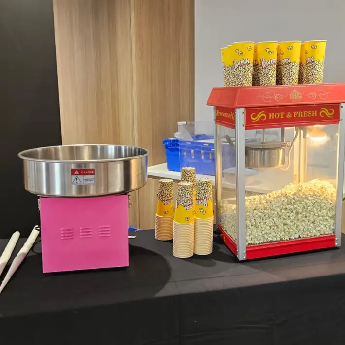 popcorn and cotton candy makers