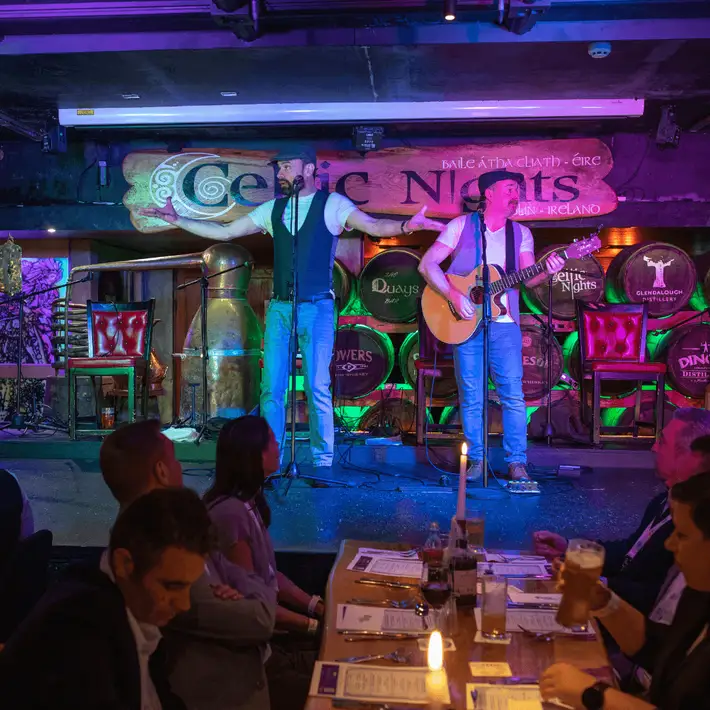 Celtic live inside the pub