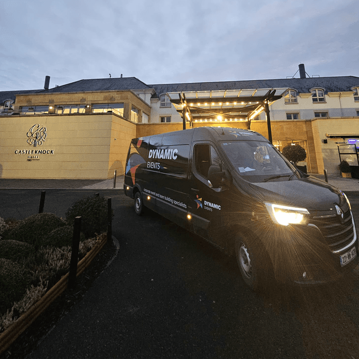 Dynamic events ireland van at Castleknock Hotel for corporate events