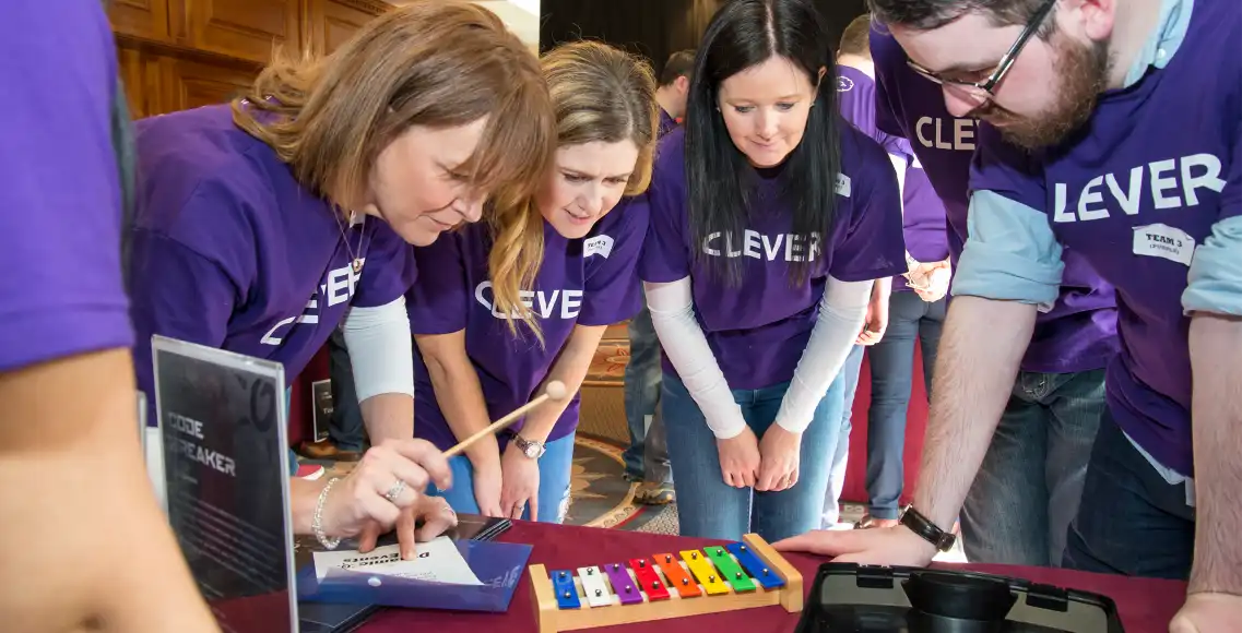 code breaker corporate indoor team building activity ireland music round
