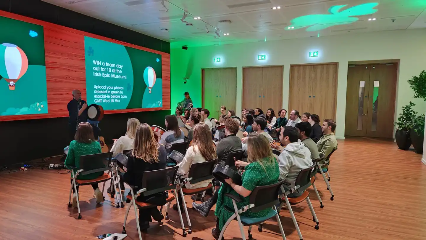 Salesforce St. Patrick’s Day Corporate Event | Interactive Team Experience | Dynamic Events