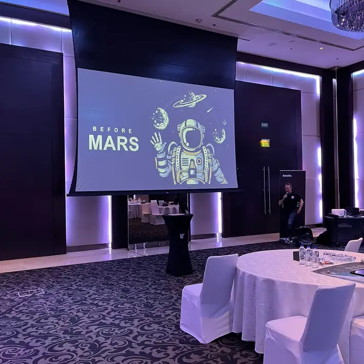 Before mars team development event briefing from facilitator!