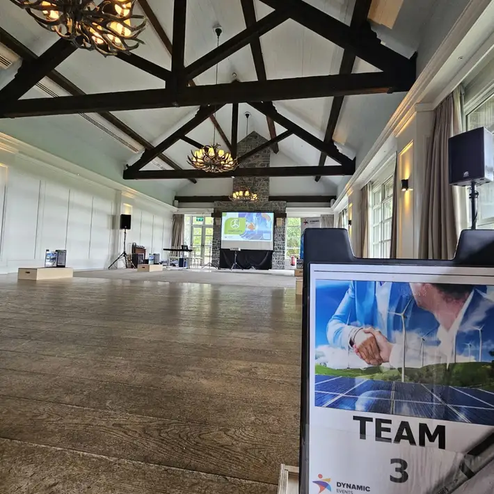 the windfarm set up with a focus on team 3's folder and the presentation in the backround