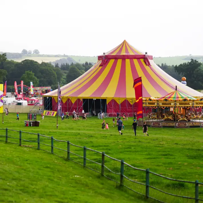 Outdoor event in the parkland at Russborough House and Park