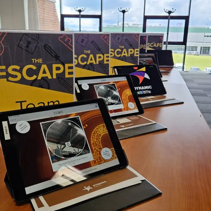 Escape art heist Ipad set up