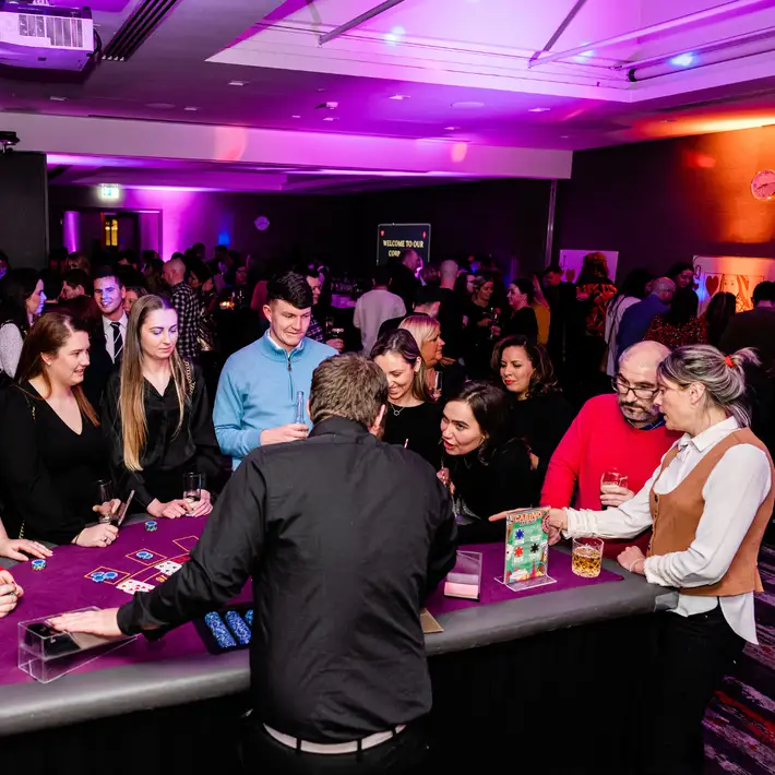 People playing black jack