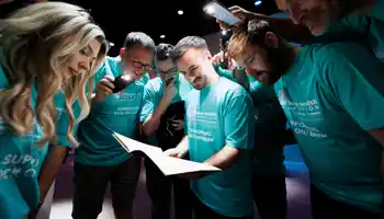 Corporate team solving puzzles during a problem solving team building activity in Ireland with Dynamic Events