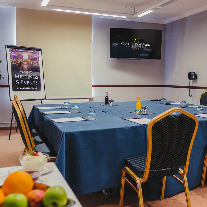 Plan your next corporate team-building event at Castletroy Park Hotel & Leisure Club with Dynamic Events. conference room