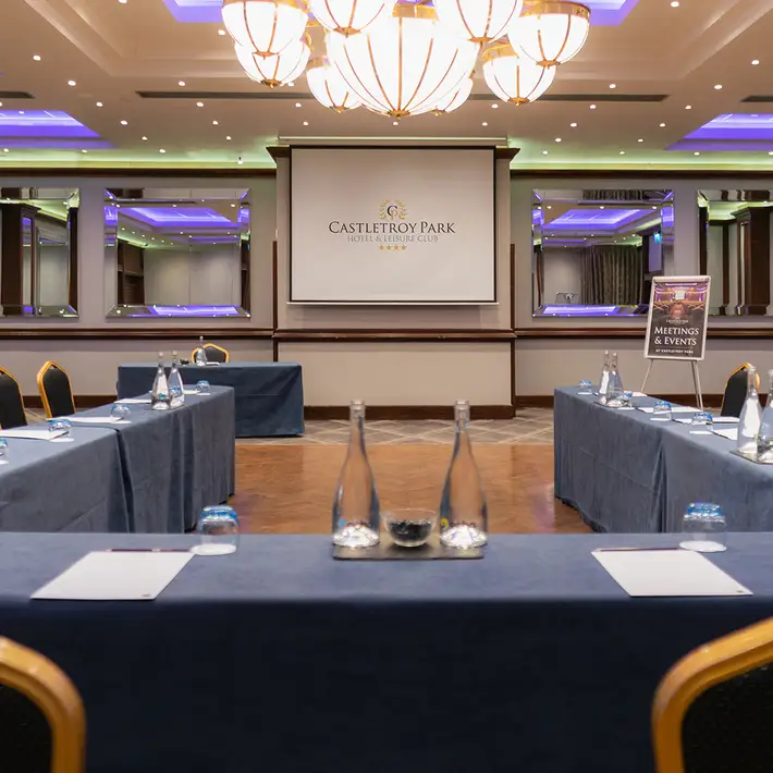 Plan your next corporate team-building event at Castletroy Park Hotel & Leisure Club with Dynamic Events. conference room