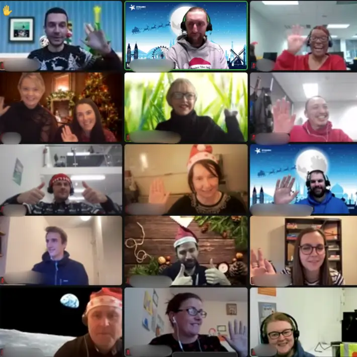 screenshot of people playing the game