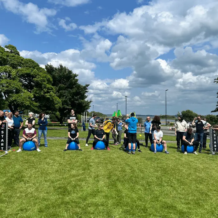 Team on space hoppers for final round to get bonus points 