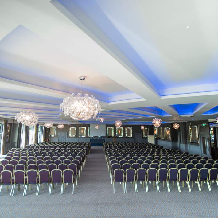 back of conference room set up