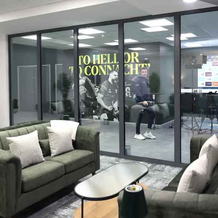 to hell or to connacht sign at dexcom stadium galway