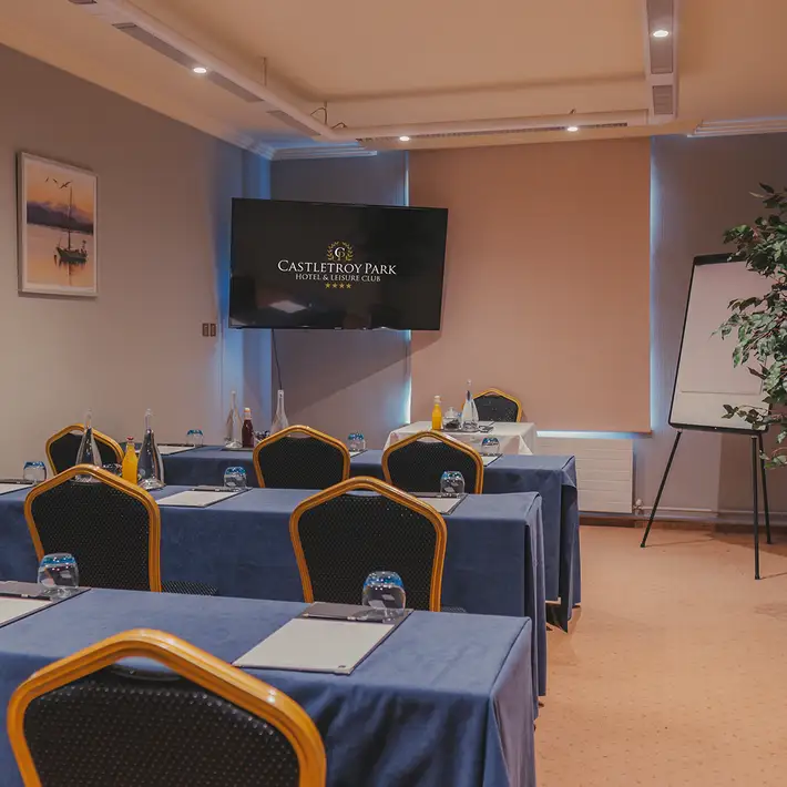Plan your next corporate team-building event at Castletroy Park Hotel & Leisure Club with Dynamic Events. conference room