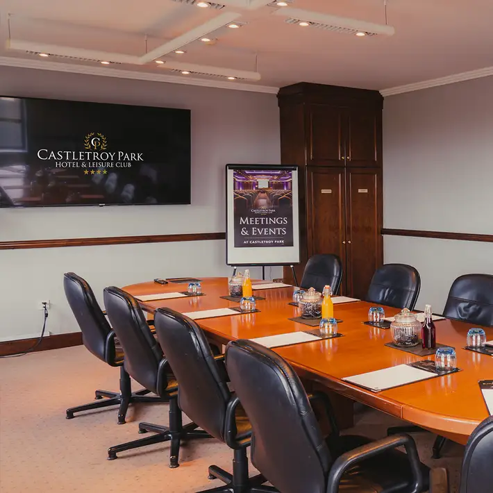 Plan your next corporate team-building event at Castletroy Park Hotel & Leisure Club with Dynamic Events. conference room