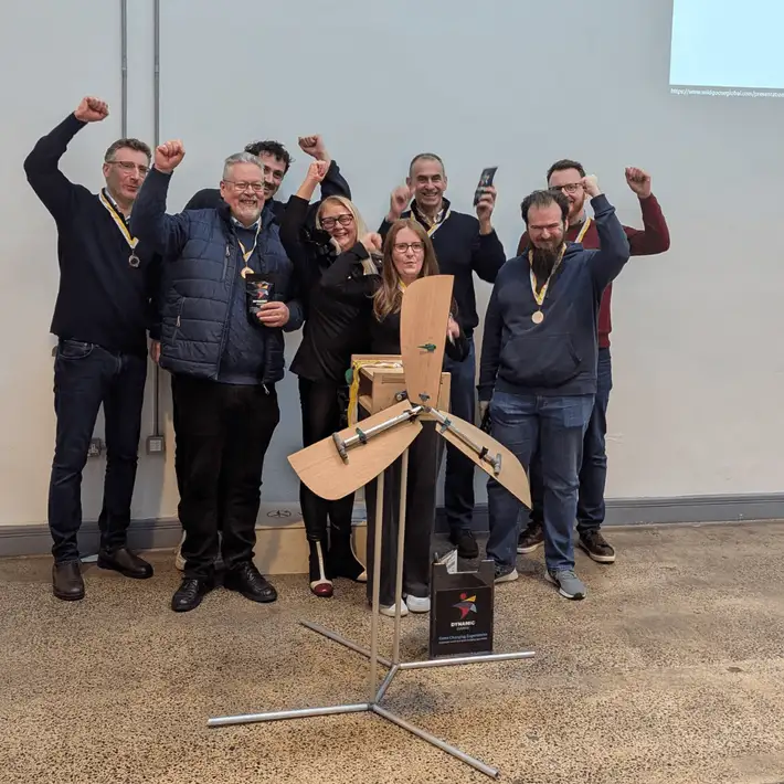 Winning team from windfarm 