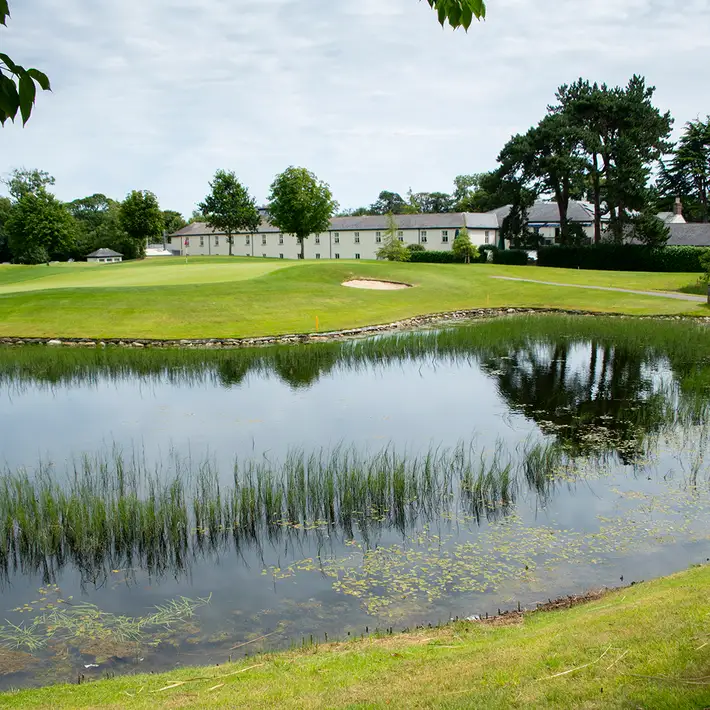 Roganstown Hotel & Country Club overlooking the golf course and landscaped grounds