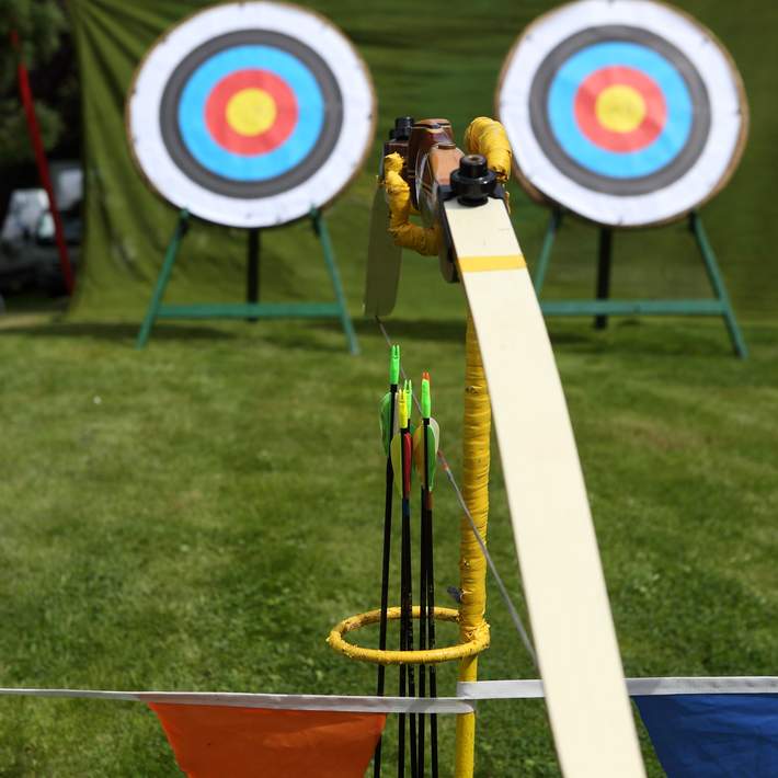 two archery targets