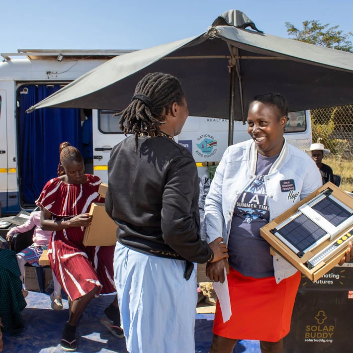 Receiving the student Buddy