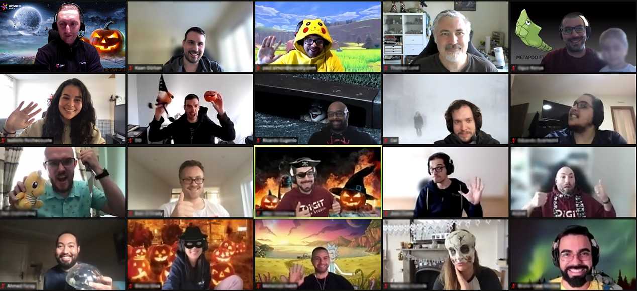 virtual corporate halloween team building online