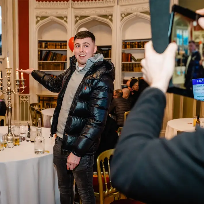 Employees enjoying company anniversary event at Slane Castle